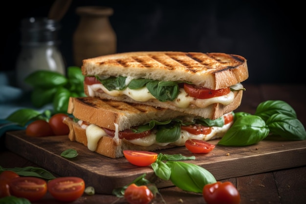 Italienisches Panini-Sandwich-Essen Generate Ai