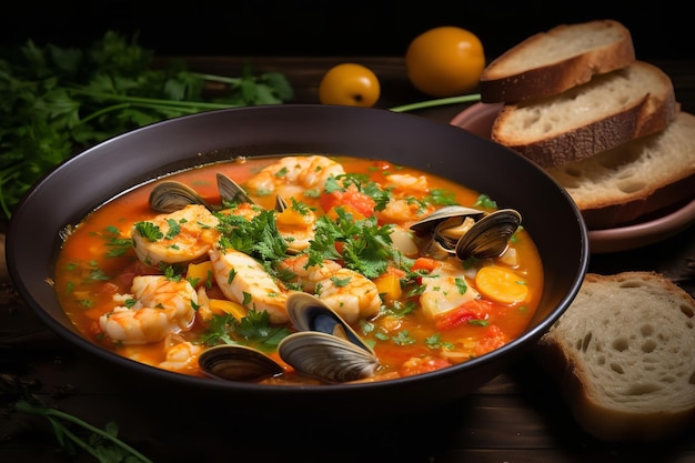 Italienisches Rezept für mediterrane Fischsuppe