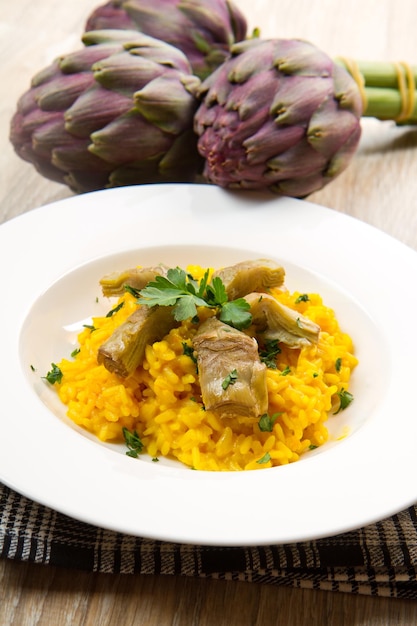 Italienisches Risotto mit Artischocken