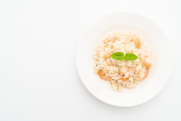 italienisches Risotto mit Garnelen