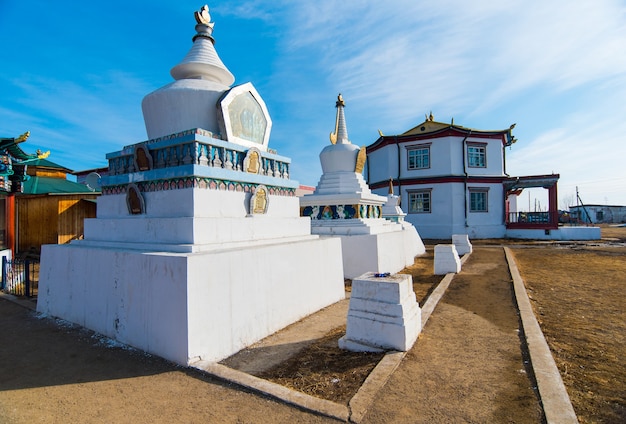 Ivolginsky datsan buddhistischer tempel in burjatien in russland