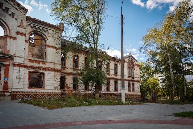 Izium, região de Kharkiv, Ucrânia - 22.09.2022 Destruição de Izium. Rússia Ucrânia guerra