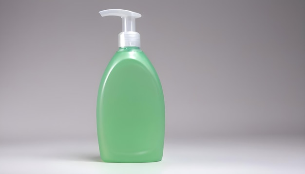 jabón líquido o detergente en una botella de plástico