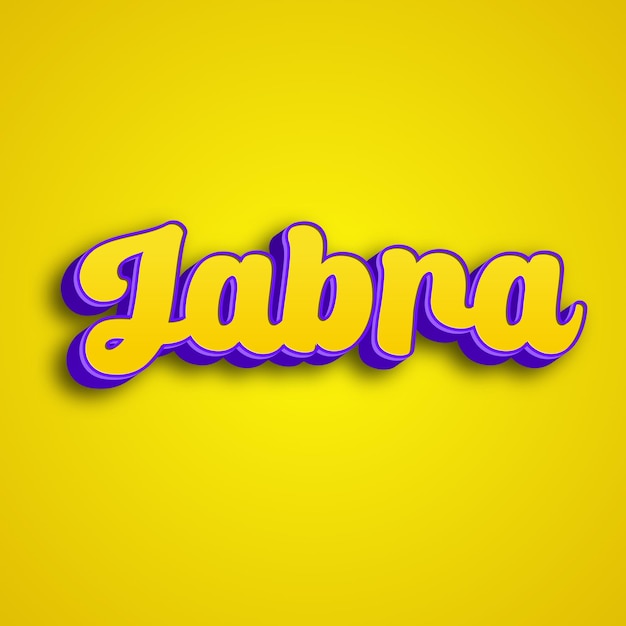 Jabra tipografía diseño 3d amarillo rosa blanco fondo foto jpg.