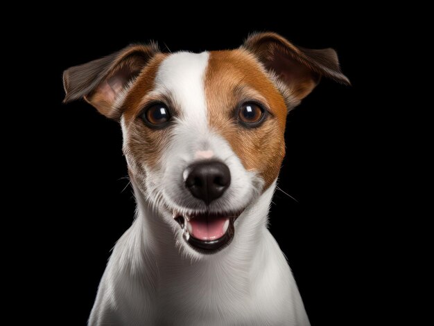 Foto jack russel dog studio shot isolado em fundo claro ai generativa