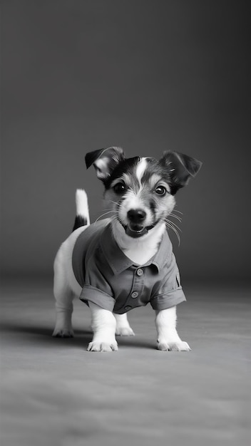 Jack Russell Terrier pequeno cão está posando