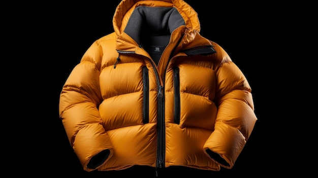 Jacket de puffer com capuz aconchegante