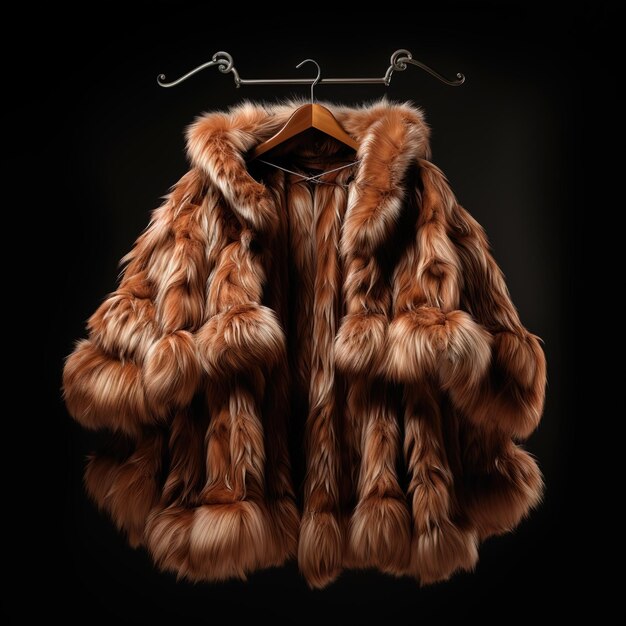 Foto jacket ou casaco de pele exclusivo de estilo luxuoso