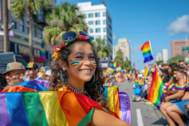 Foto jacksonville, florida, estados unidos 20 de noviembre de 2022 celebración del desfile del orgullo de riverside