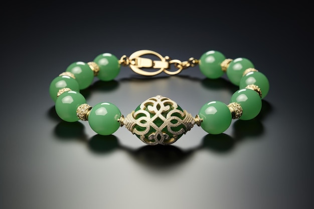 Jade Armband mit Charme