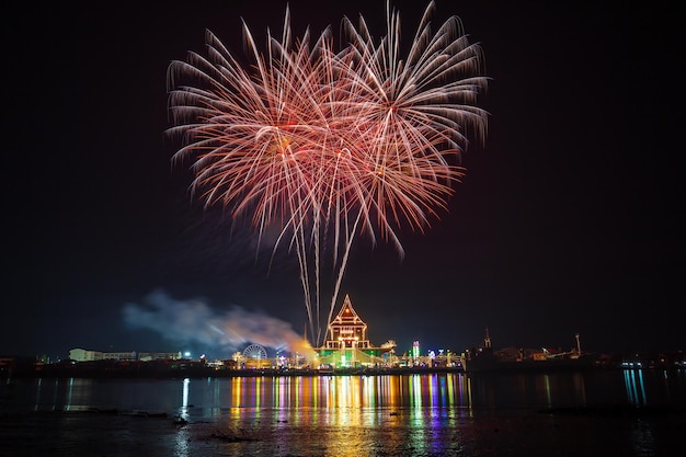 Jährliche Veranstaltung im Wat Krok Krok Provinz Samut Sakhon Thailand