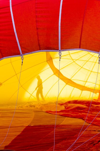 Jährliches Heißluftballonfestival in Erie, Colorado.