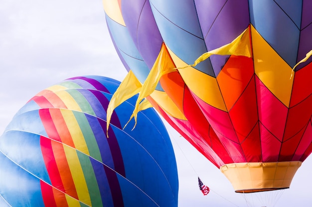 Jährliches Heißluftballonfestival in Erie, Colorado.