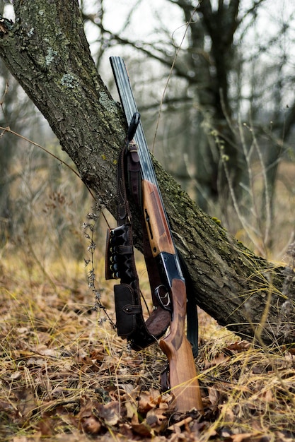 Jagdgewehr. das Konzept der Jagd. Jagd Hintergrund.