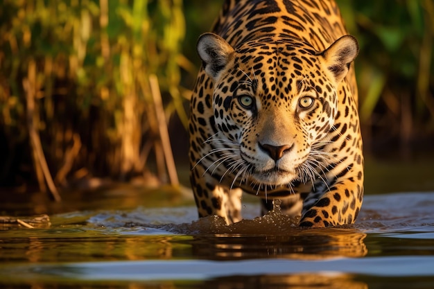 Jaguar hembra en el Pantanal brasileño América del Sur