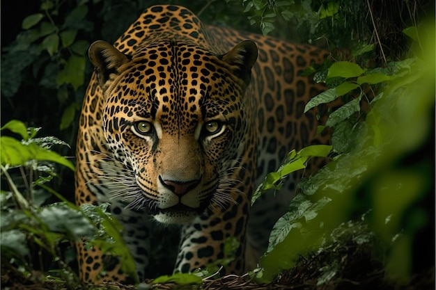 Jaguar im Amazonas-Dschungel