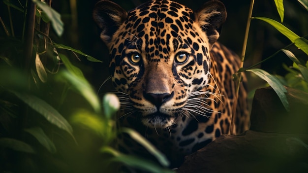 Jaguar na floresta