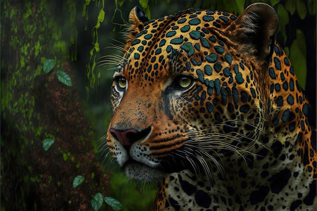 Jaguar en la selva amazónica