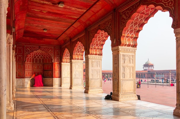 Foto jama masjid moschee alt-delhi indien