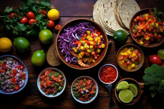 Jamaican Jerk Aubergine Tacos mit Mango Salsa Vegan