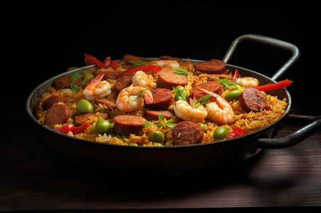 Jambalaya casero picante IA generativa