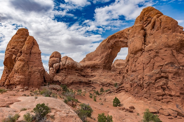 Janela norte, de, arcos parque nacional, utah