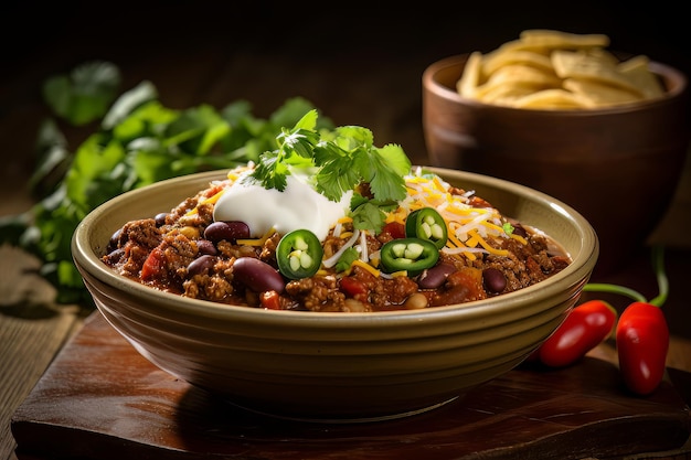 Jantar Instantâneo com Chili Receita Comida Foto