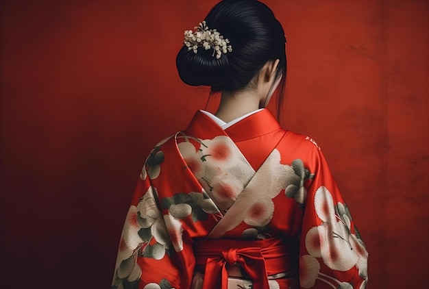 Japanische Frau im Kimono