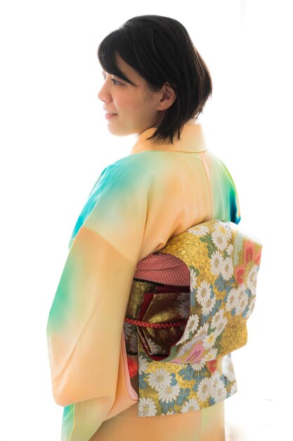 Japanische Frau mit Kimono