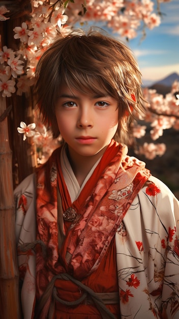 japanische Illustration HD 8K Tapete Fotografisches Bild