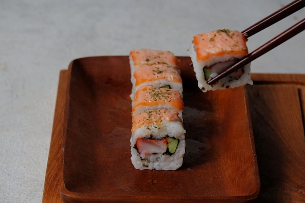 Japanische Sushi-Rolle