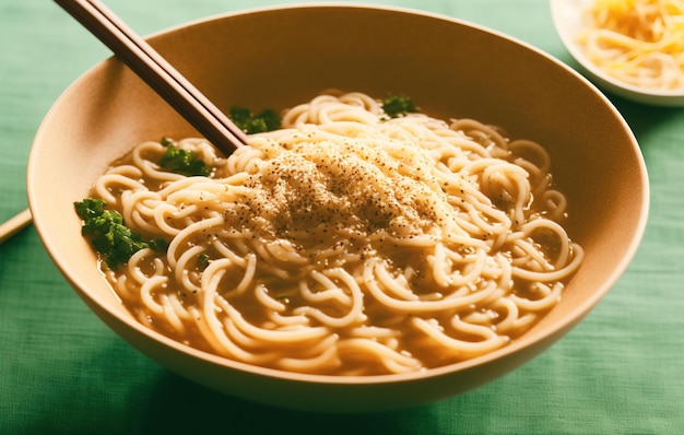 Japanische würzige Ramen-Sauce, altes Essen