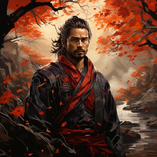 Japanischer Samurai-Anime