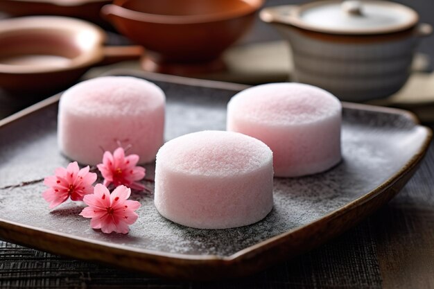 Foto japanisches mochi-dessert