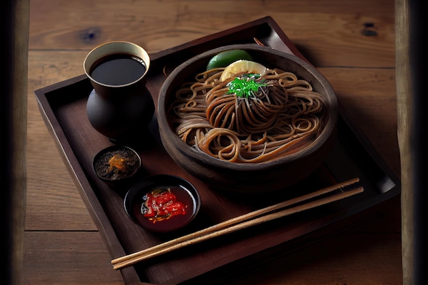 Japanisches Soba-Essen