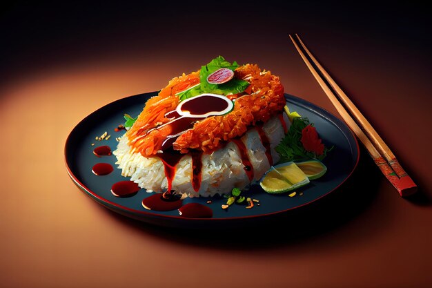 Japanisches Tonkatsu-Essen