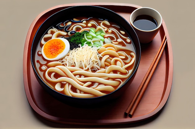 Japanisches Udon-Essen