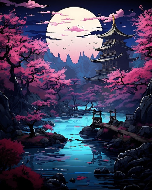 Japón Impresión Arte de estilo japonés