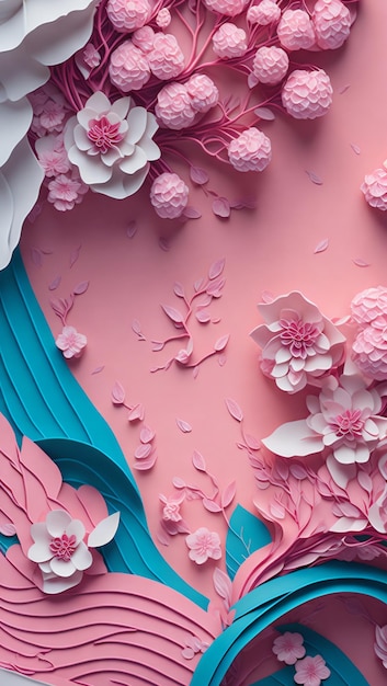 Japón sakura origami papel arte