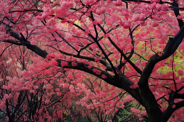 Foto japón tokio chidorigafuchi parque de cerezas en flor en la carretera de sakura