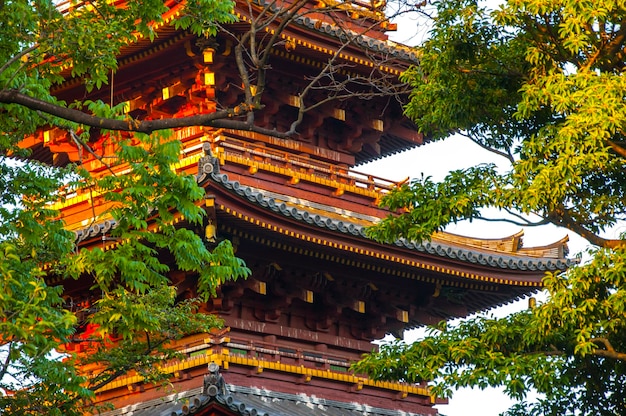 Japón Tokio Ueno Toshogu famoso Templo Kaneiji pagoda de cinco pisos