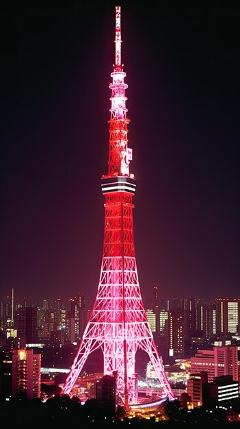 Foto japón zen tokio torre de televisión paisaje vista panorámica fotografía sakura flores pagoda paz silencio