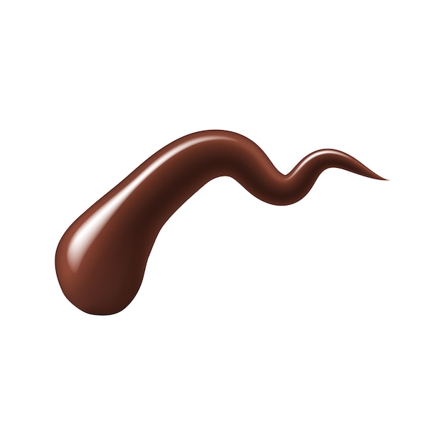El jarabe de salsa de chocolate salpica la lluvia temptante