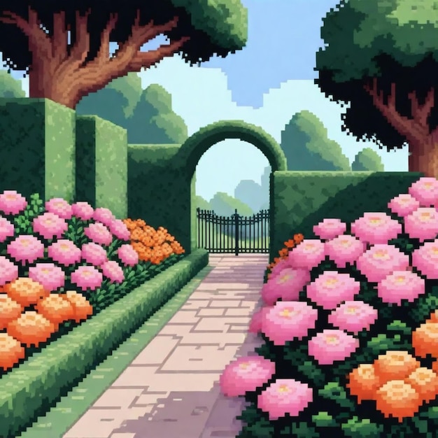 Jardim Botânico Pixel Art