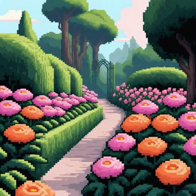 Jardim Botânico Pixel Art