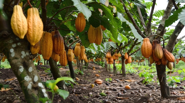 Foto jardim de cacau inteligência artificial gerativa