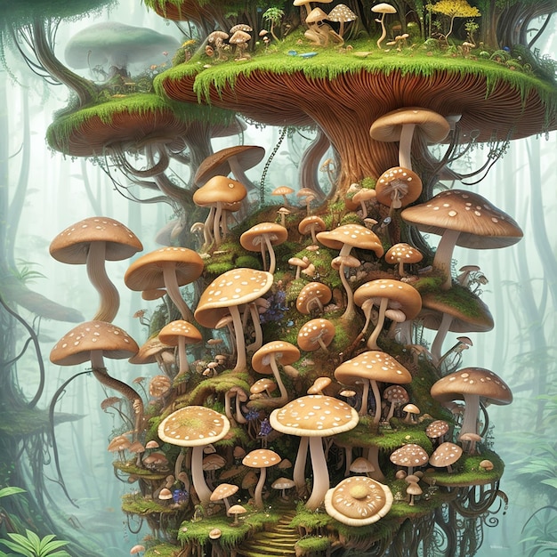 Jardim de cogumelos