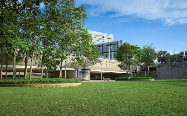 Jardim de espaço verde localizado em putrajaya malásia