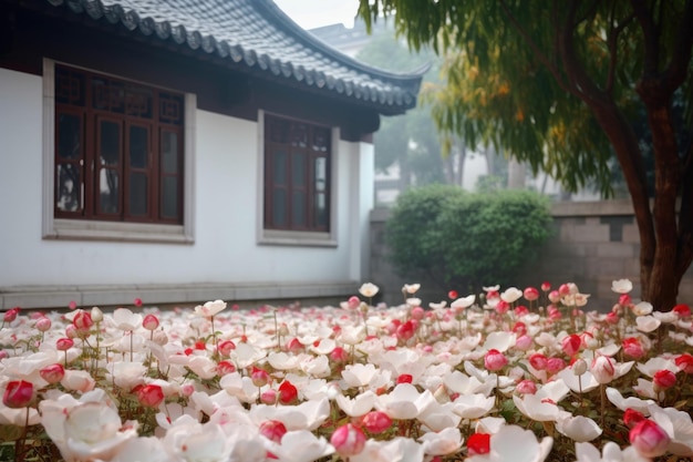 Jardim de flores de lótus gerar ai