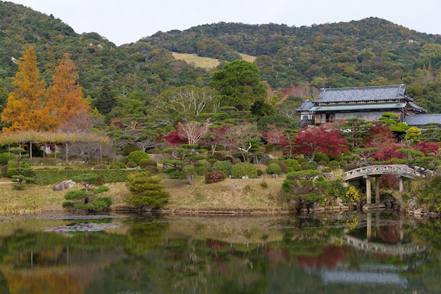 Jardim de outono no Japão